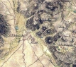 Libomyšl a okolí na mapě 1. vojenského mapování z 18. stol.