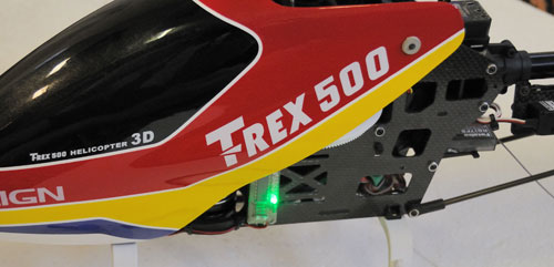 Trex500 plně nabitá baterie